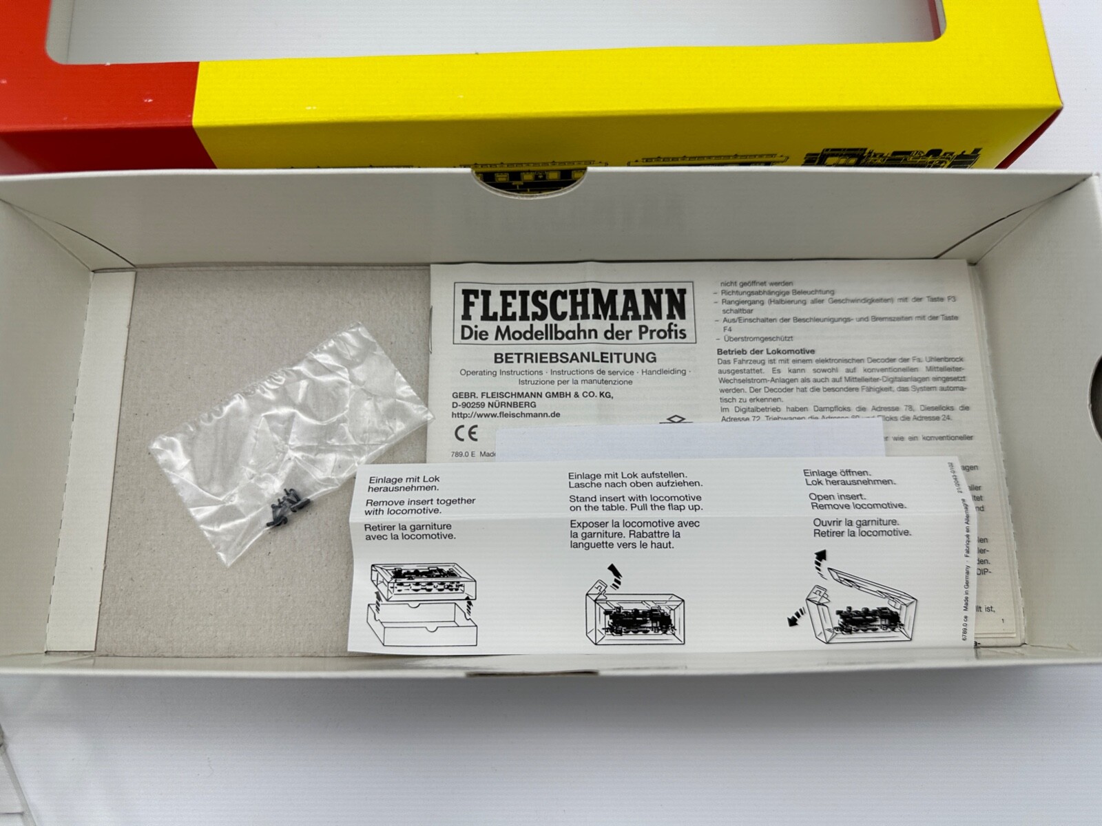 RARE! Fleischmann 1055 – Tank Locomotive of the DB, class 95.0 – HO scale – NIB