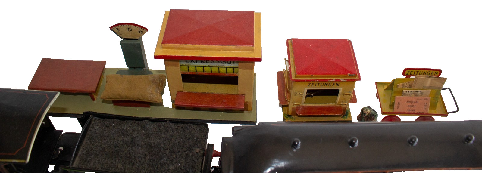 Extremely Rare Marklin 4-4-0 E.1021 Clockwork 1-gauge Set w/ accessories