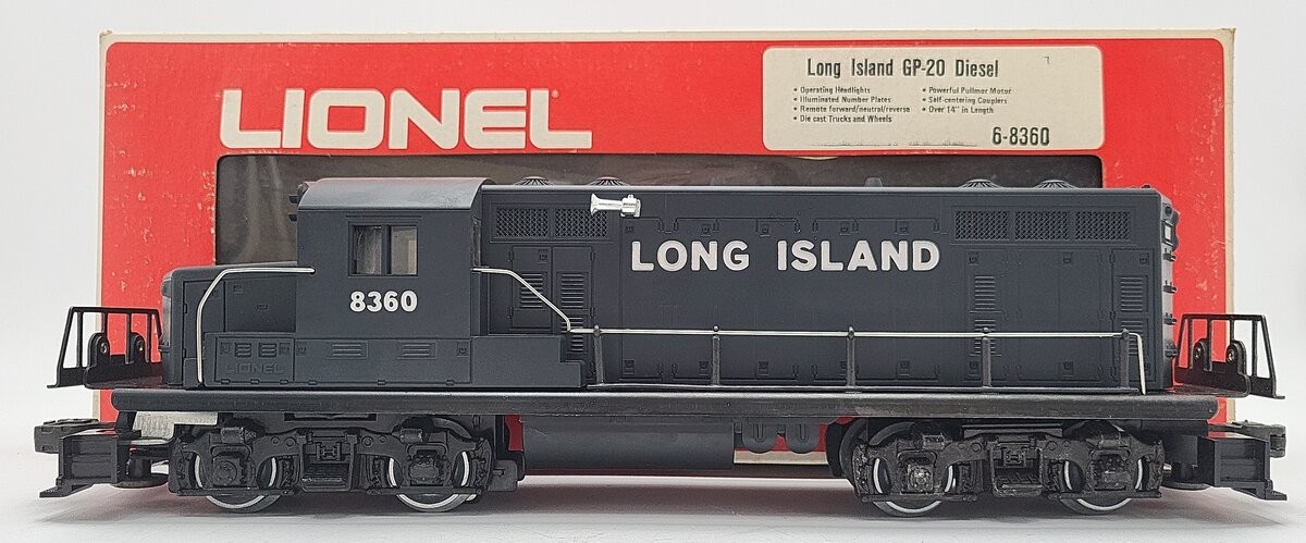Lionel 6-8360 O Gauge Long Island GP20 Diesel Locomotive #8360 EX/Box