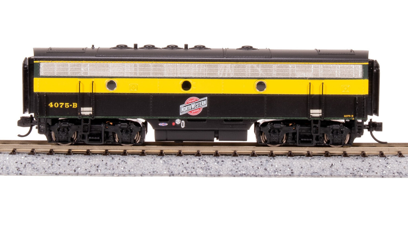 Broadway Limited 7752 N CNW EMD F7 AB As-Delivered Unit-A Diesel #4075A/4075B