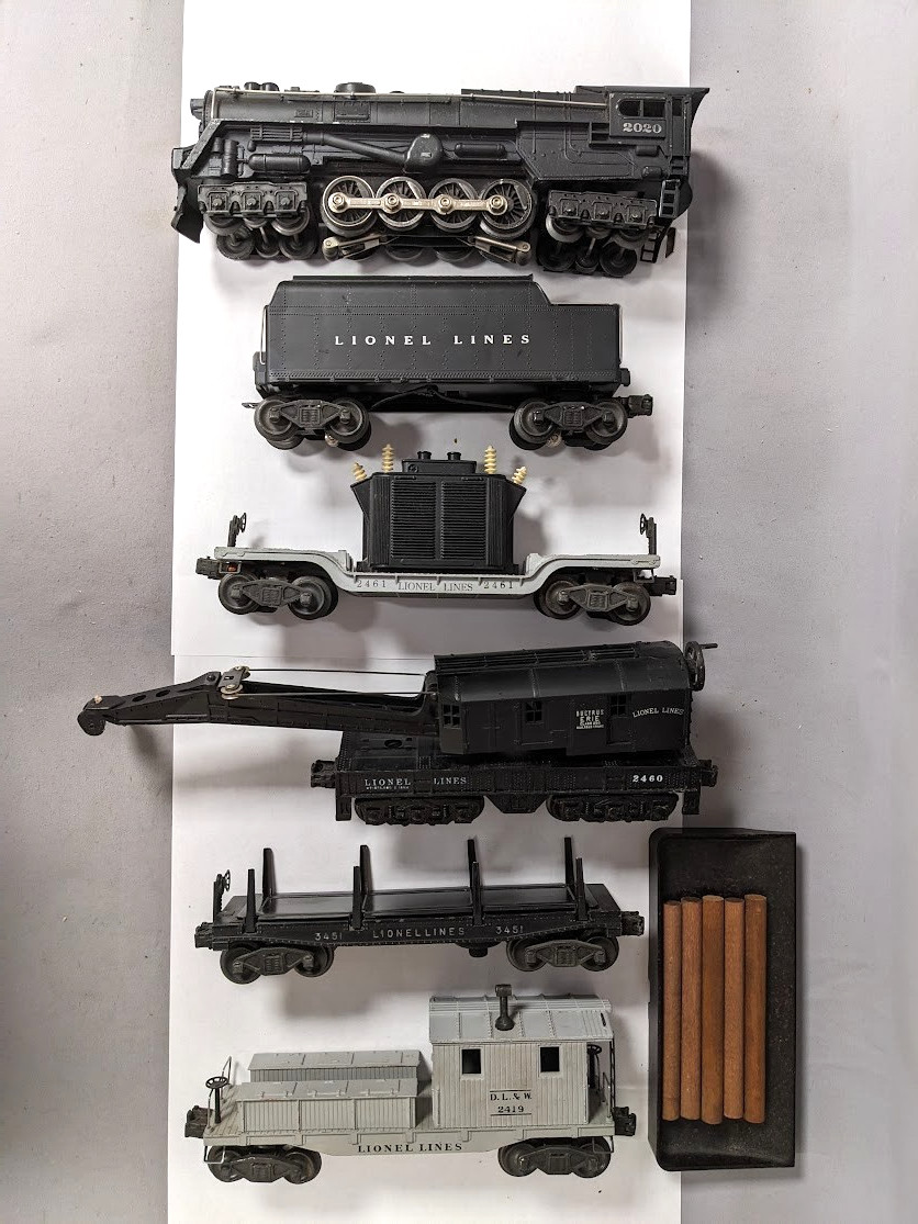 Lionel No.1447WS Steam Locomotive 4 Car Freight Set Circa 1948 O/Boxes C-7+