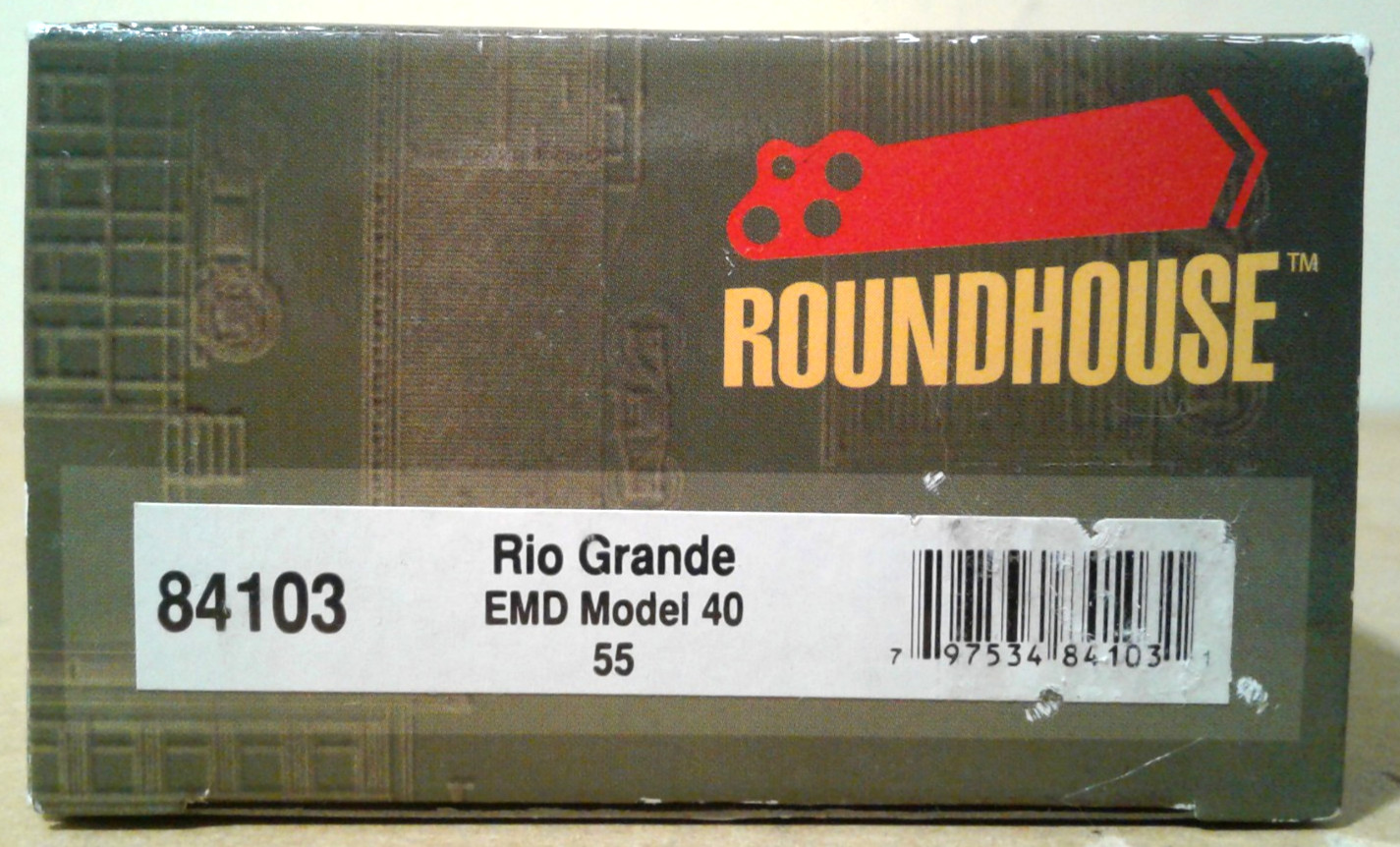 HO SCALE ATHEARN ROUNDHOUSE EMD MODEL 40 RIO GRANDE D&RGW #55 84103 NEEDS WORK