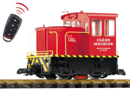 PIKO G-Scale ~ New 2024 ~ Red Clean Machine ~ Track Cleaning Locomotive ~ 38506