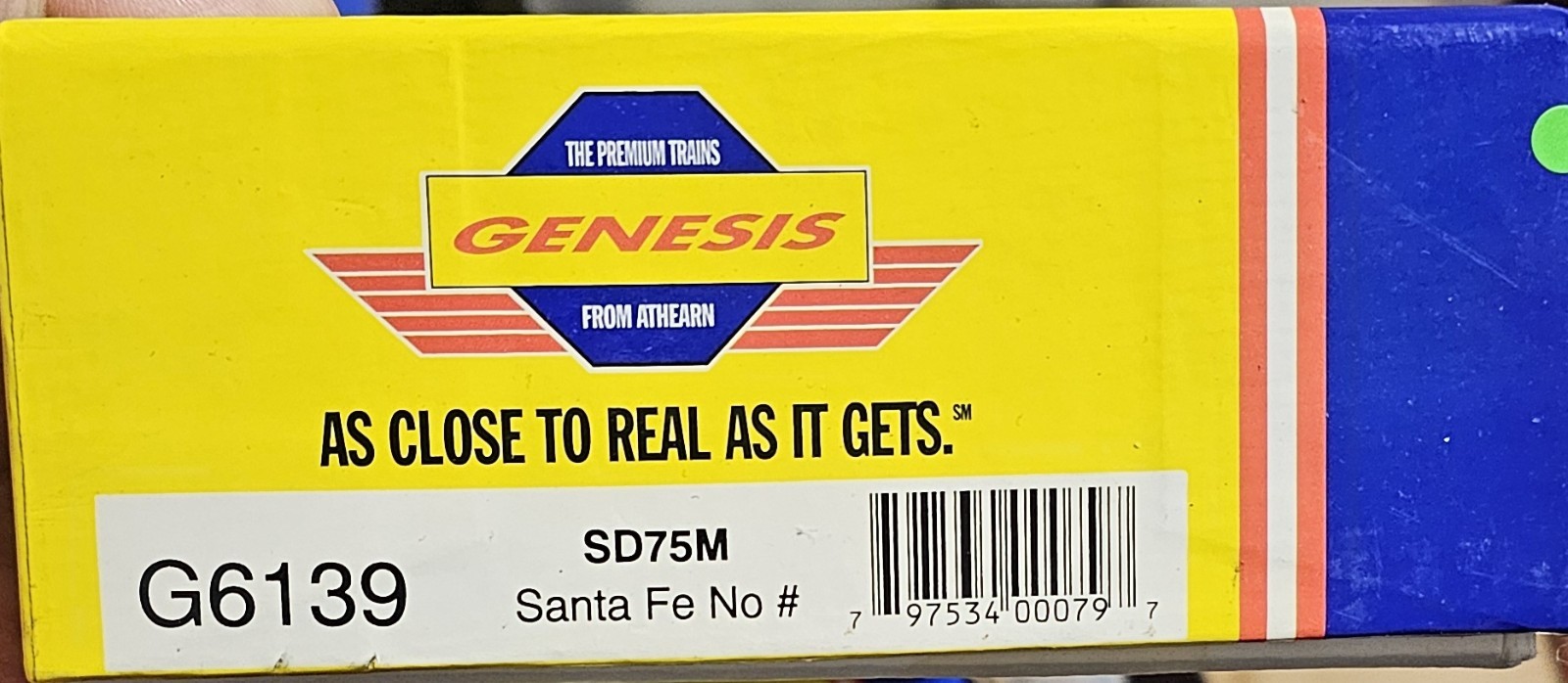 athearn genesis ho locomotive SD75M Santa Fe No#
