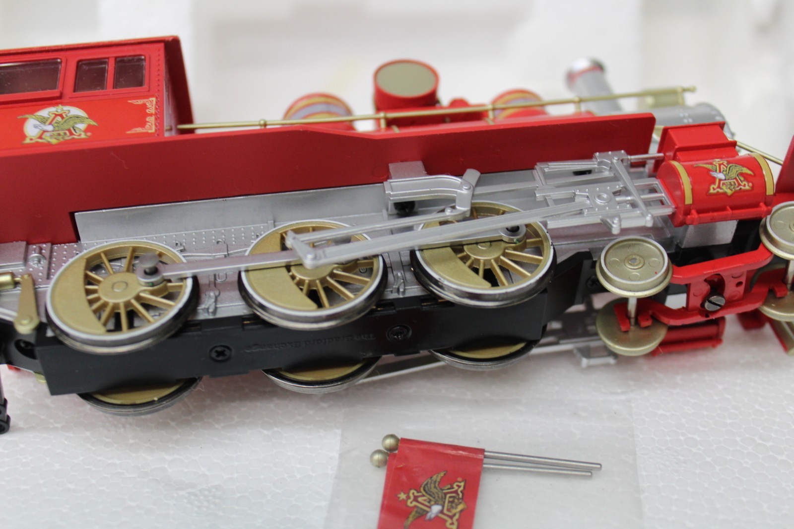 Hawthorne Village Budweiser Train Locomotive & Tender Holiday Express Bradford