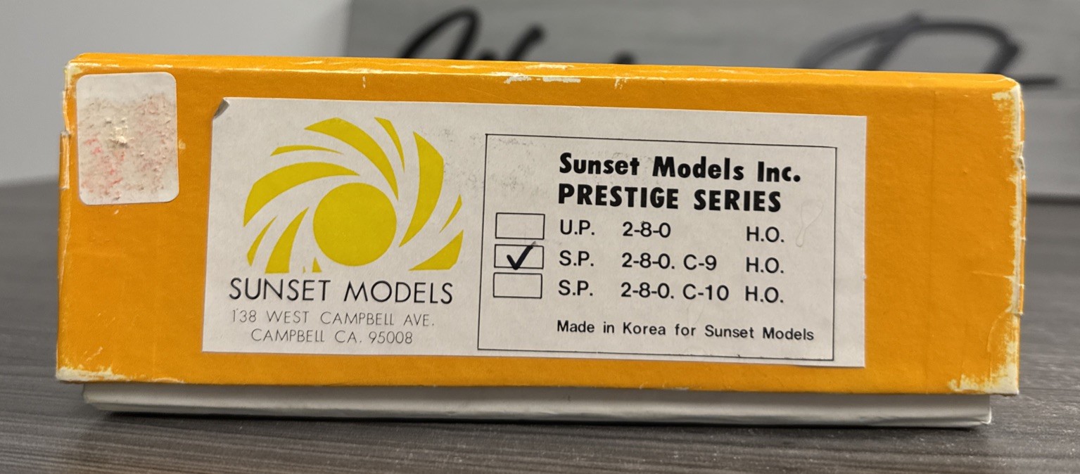 Sunset Models HO Brass #HO33 Consolidation Southern Pacific 2-8-0 C-9 – LNIB!