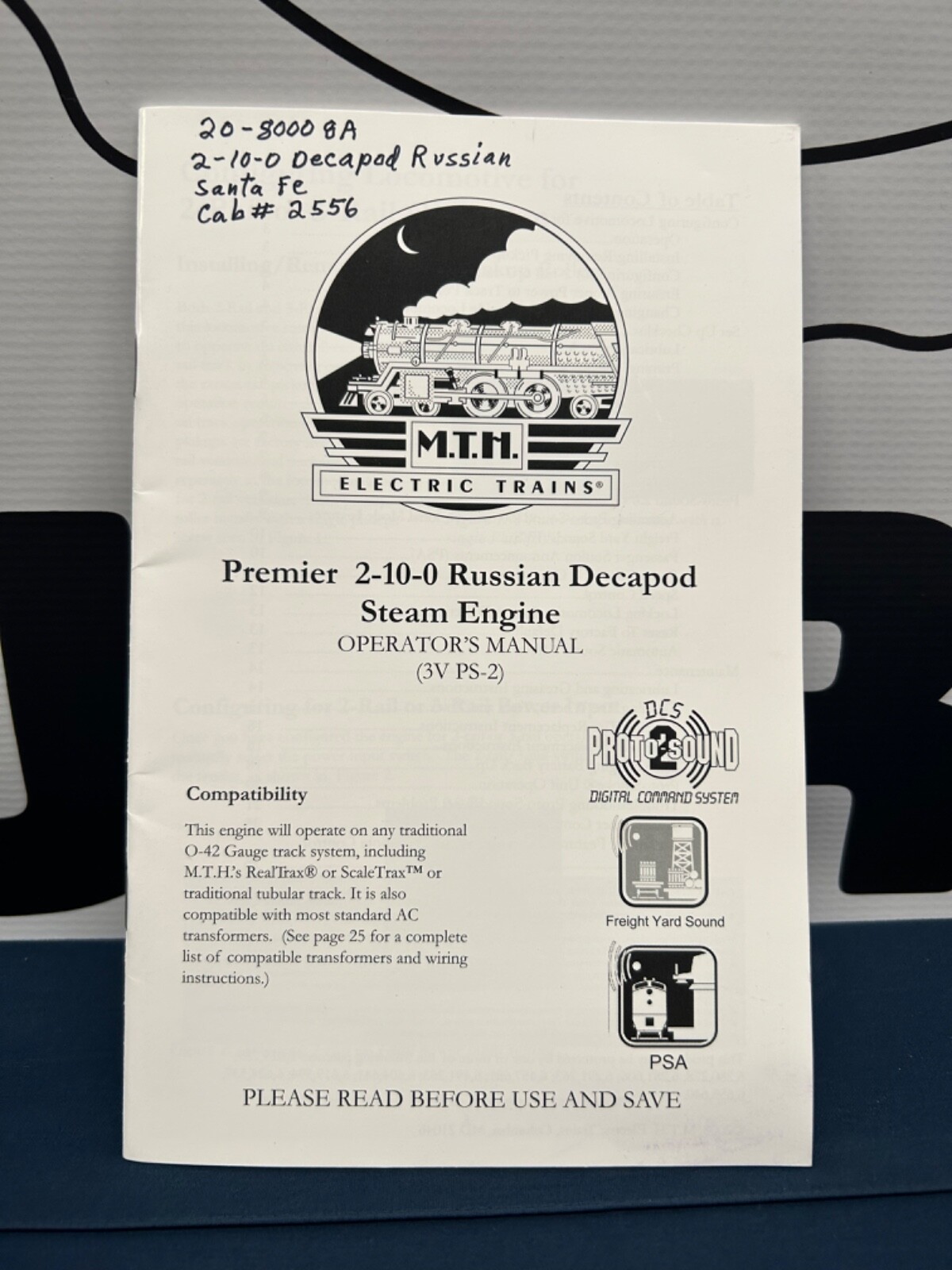 Mth Premier 2-10-0 Russian Decapod Steam Engine w/ Protosound 2 Manual