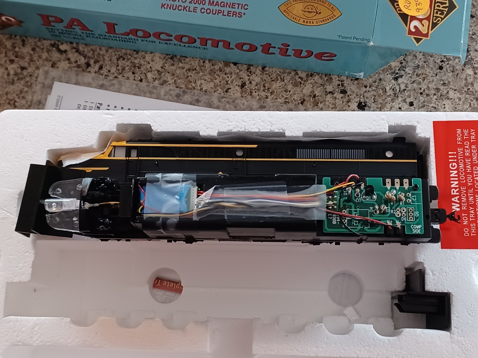 PROTO 2000-HO-PA LOCOMOTIVE-ERIE-CAR #853-DIGITRAX DECODER-ITEM#21660-NO SOUND