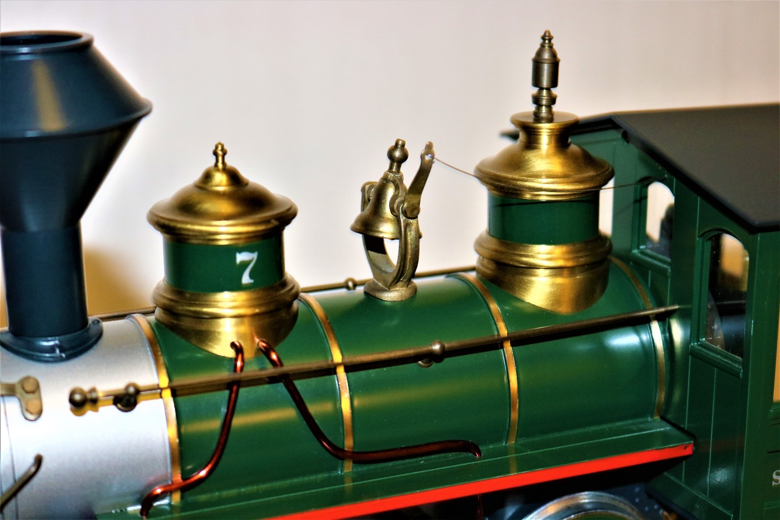 @@@ MINTISH RARE G scale Brass DELTON Southern Pacific GREEN SP 0-4-0 #7 Ser#114