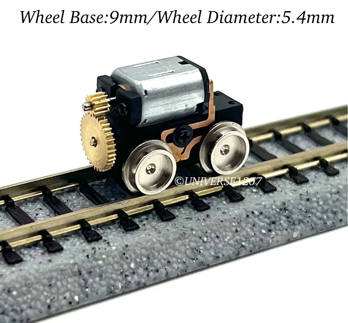 N/HOn30/HOe/J-Narrow/009/On18/O9 Scale/Gauge Power Drive Unit Wheel 9mm/5.4mm