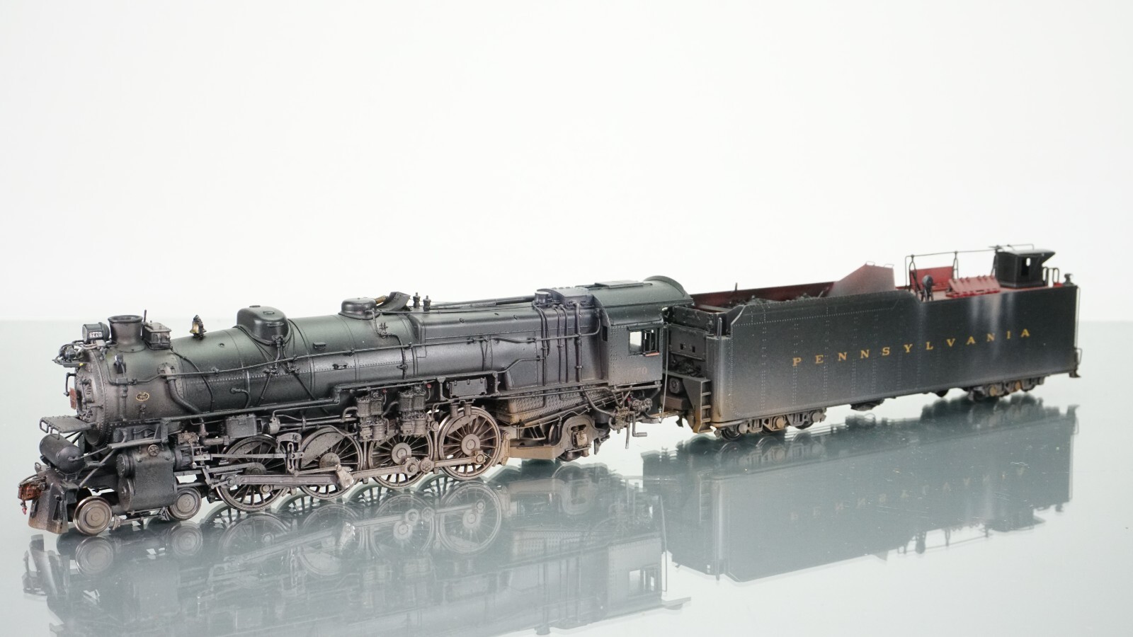 Challenger Imports Brass M-1A 4-8-2 PRR 6770 WEATHERED HO Scale