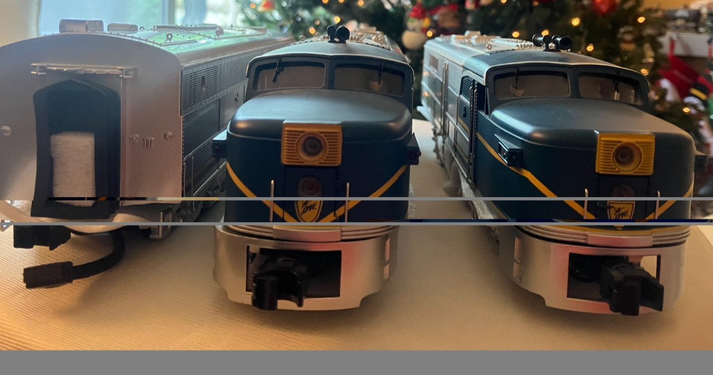 MTH 20-2321-1 A-B-A Alco PA Delaware & Hudson Ps2, BCR, LN 3R O scale