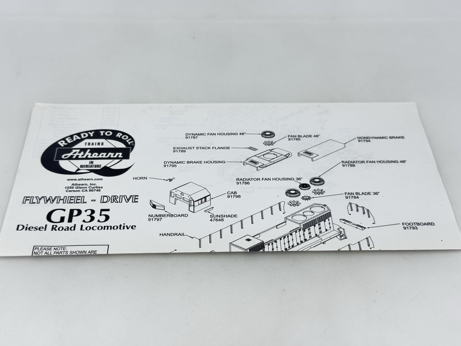 HO Athearn RTR 91761 Alaska Railroad GP35 Powered Diesel Locomotive ARR #2501