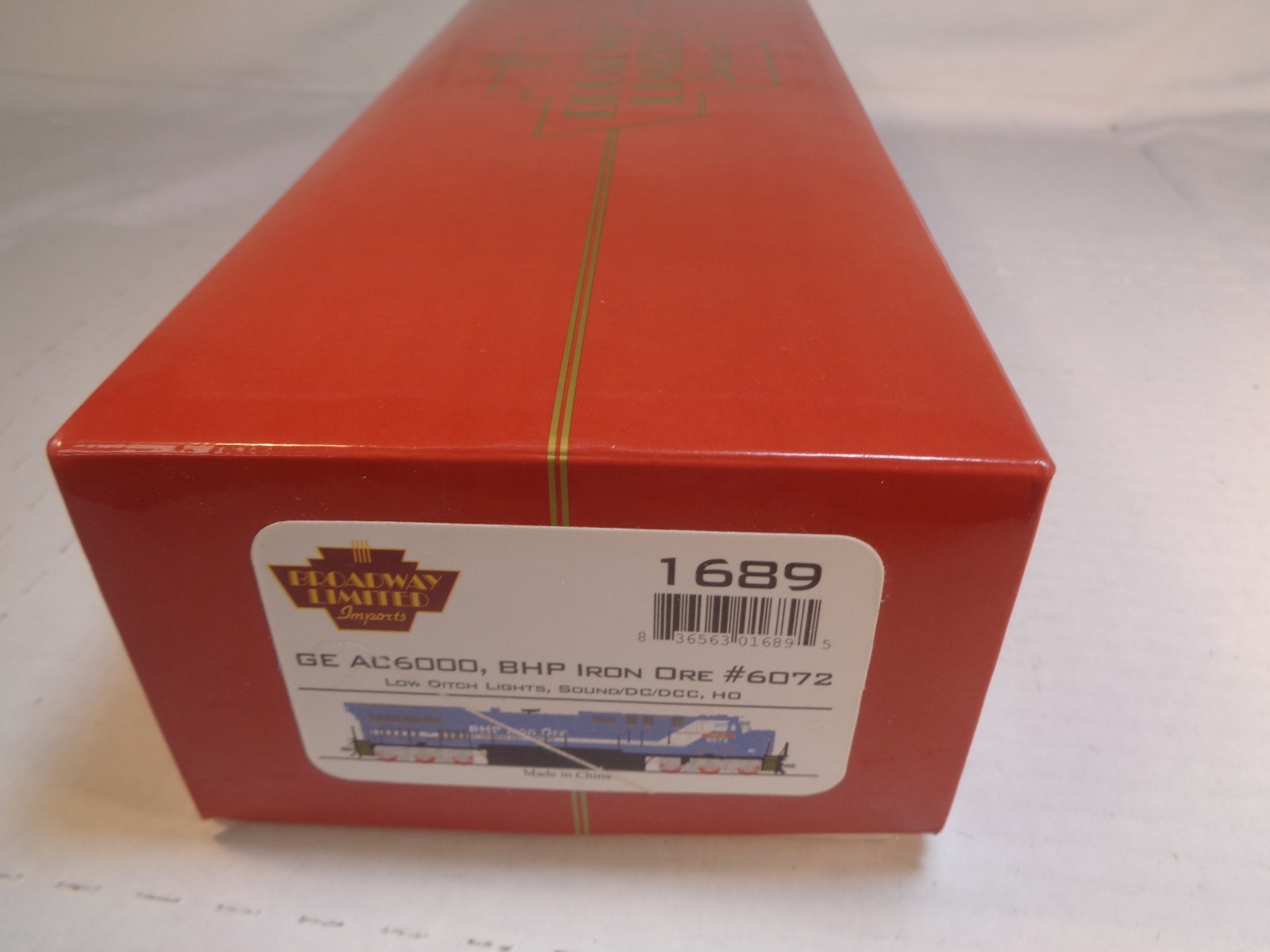 HO Scale Broadway Limited GE AC6000 BHP Iron Ore #6702 Diesel Sound DC/DCC