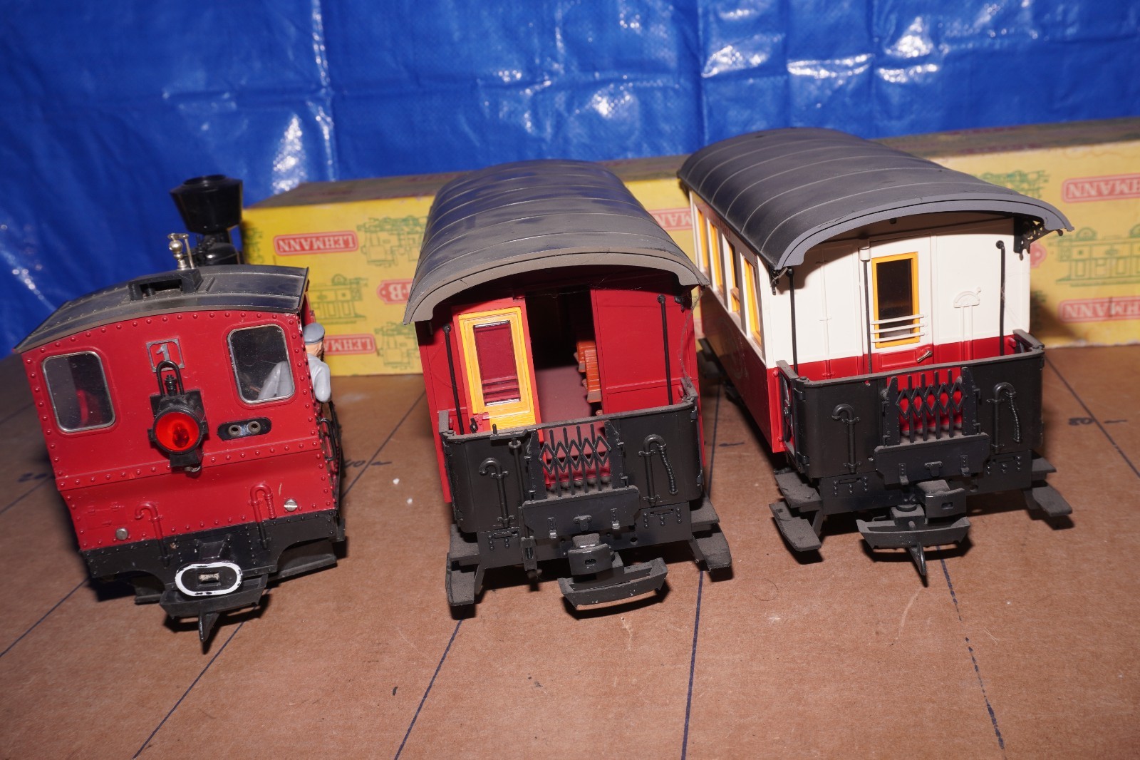 LGB G Gauge Steam Locomotive Set Stainz 1-2 Cars + Track “100 Years Lehmann” OVP