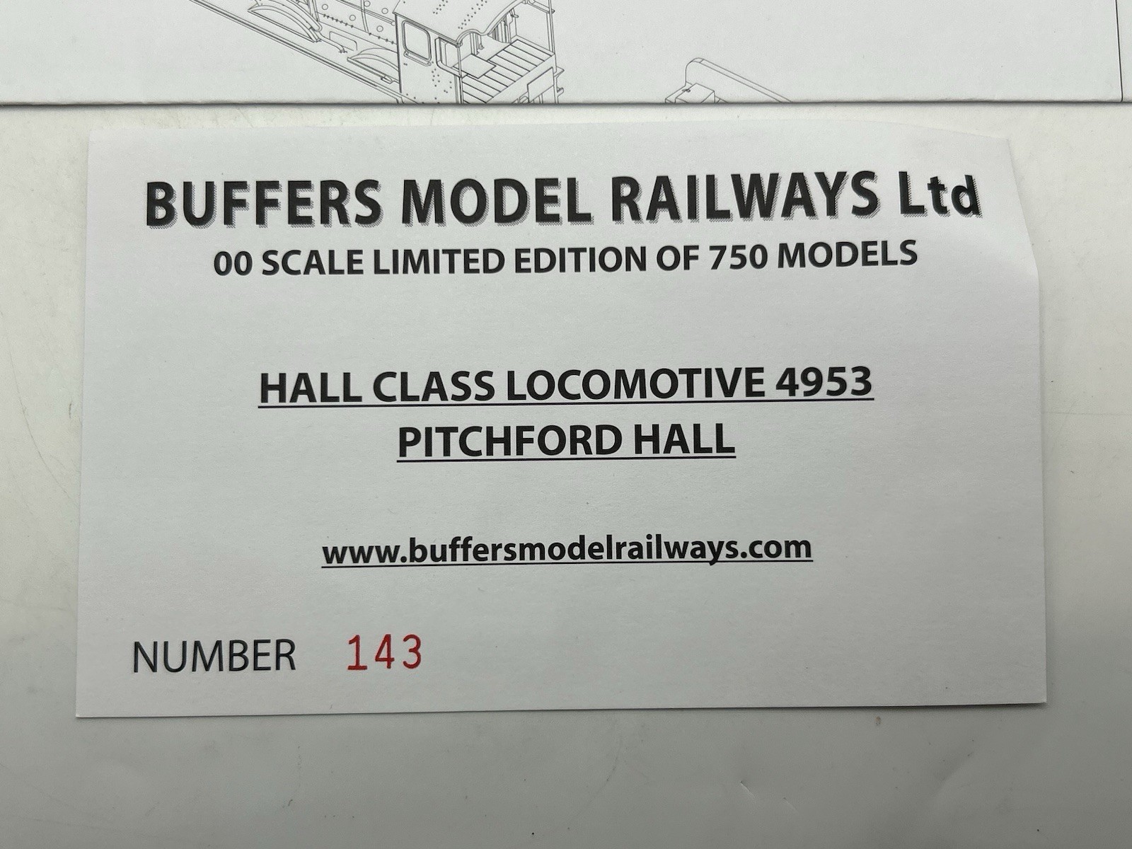 OO Bachmann 32-003Z GWR Hall Class 4-6-0 Locomotive ‘Pitchford Hall’ – EX BOXED