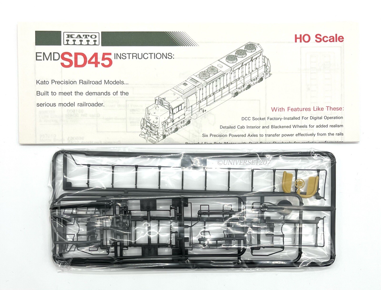 HO Kato 37-1719 EMD SD45 Wisconsin Central #6852 Diesel Engine Locomotive NIB H0