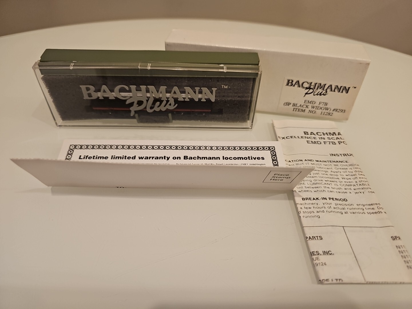 BACHMAN PLUS EMD F7B (SP BLACK WIDOW ) #8293 ITEM #11282