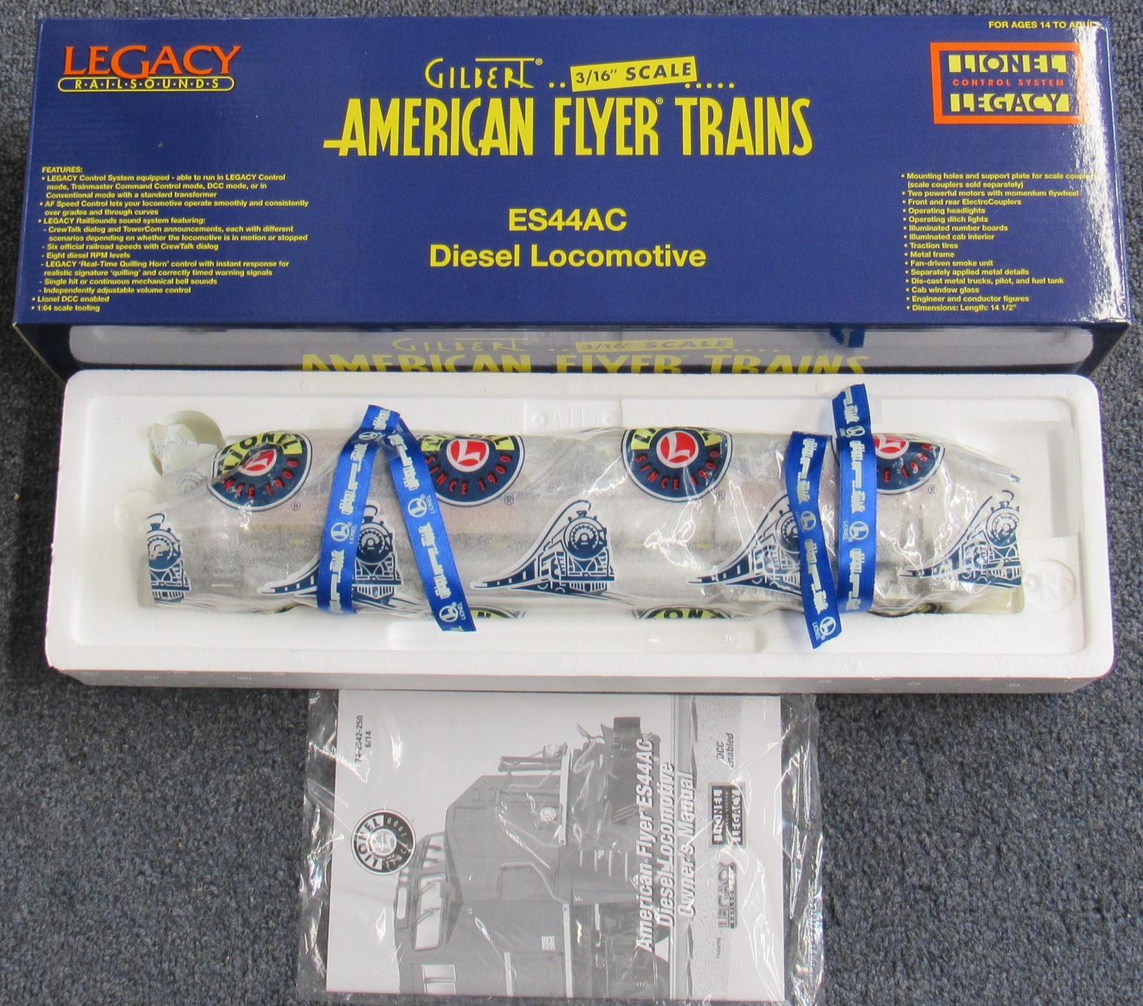 American Flyer 42581 BNSF ES44AC Diesel Engine w/LEGACY S-Gauge LNIB