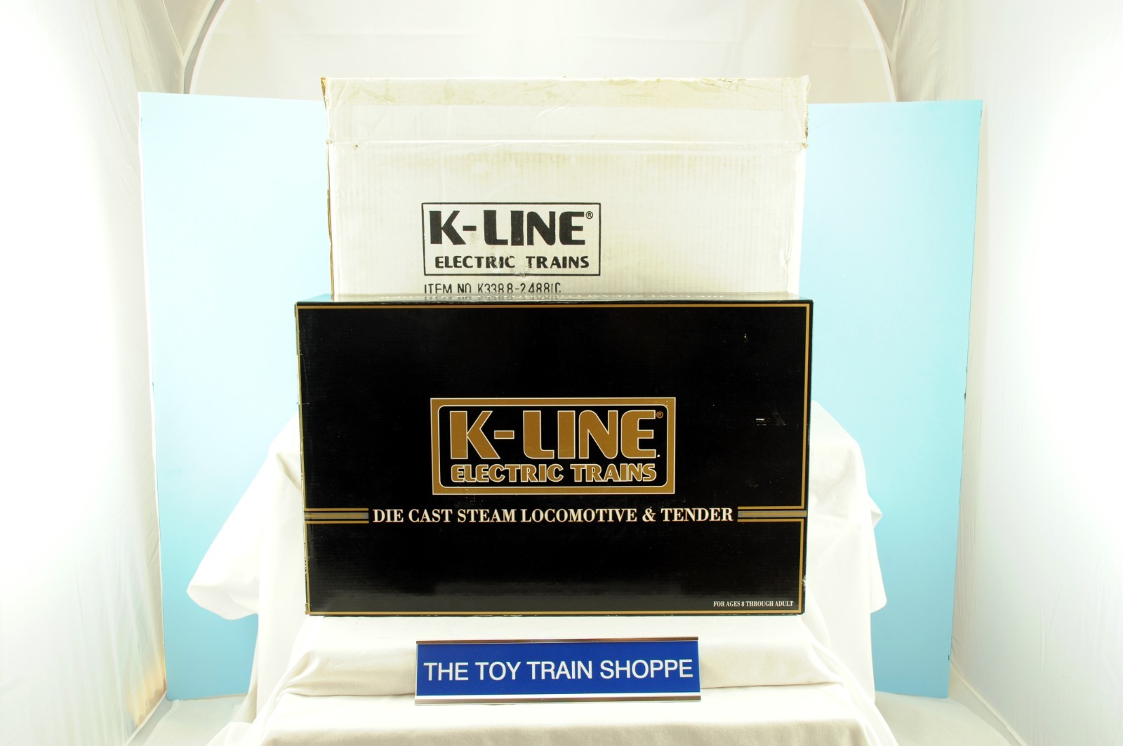 K-LINE 2488IC SOUTHERN PACIFIC SEMI-SCALE DIE-CAST STEAM LOCO-TESTED-LN IN BOX.