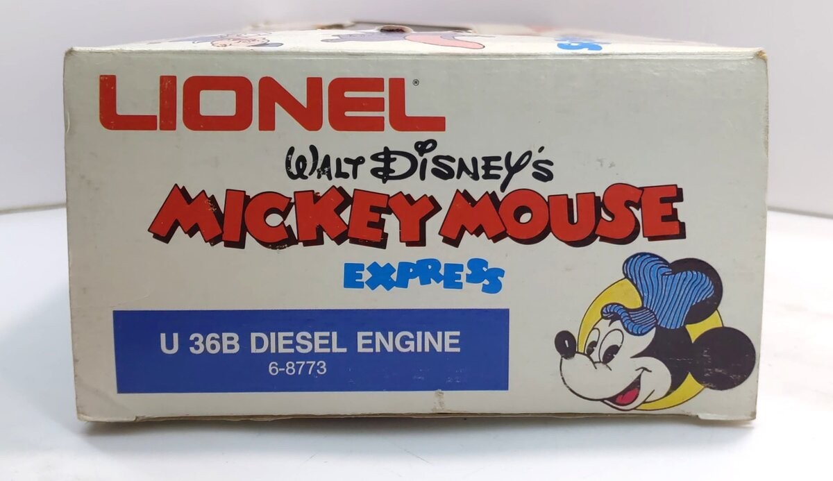 Lionel 6-8773 O Gauge Mickey Mouse U36B Diesel Locomotive #8773/Box