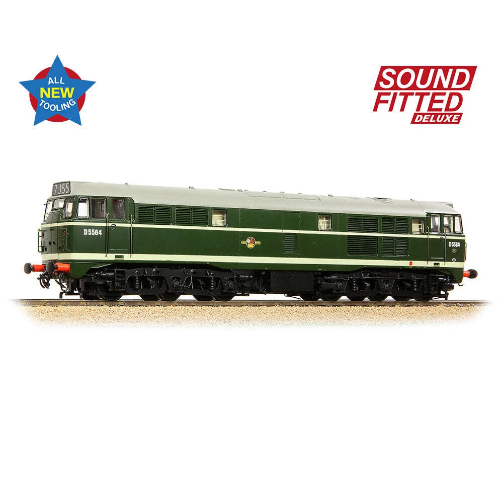 Bachmann 35-801SFX OO Gauge Class 30 D5564 BR Green (Late) DCC SOUND DELUXE