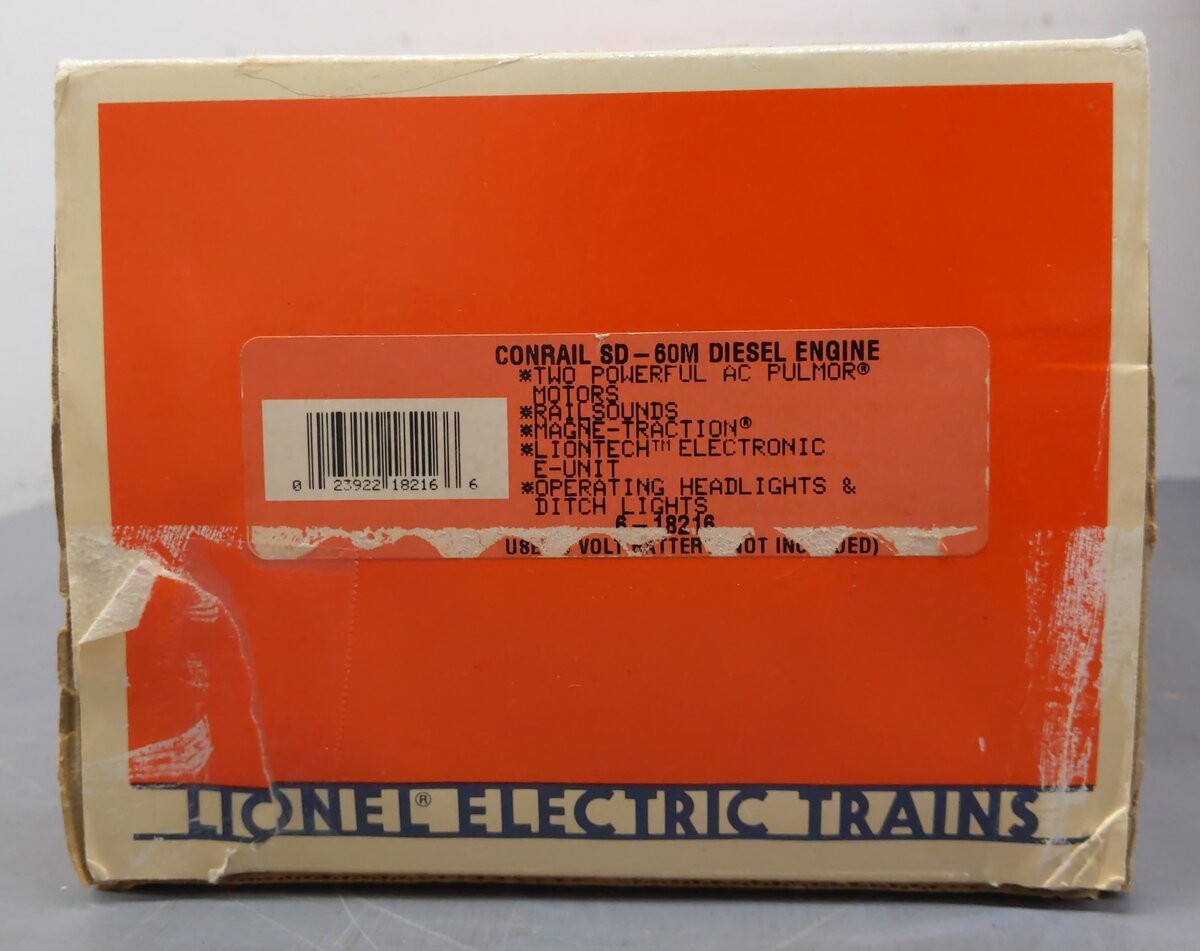 Lionel 6-18216 O Gauge Conrail SD-60M Powered Diesel Locomotive #5500 EX/Box