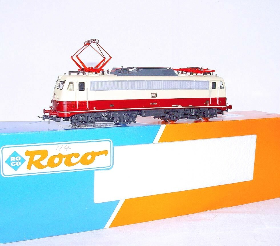 Roco DC HO 1:87 Deutsche Bundesbahn BR 114 RHEINGOLD ELECTRIC LOCOMOTIVE MIB`90!