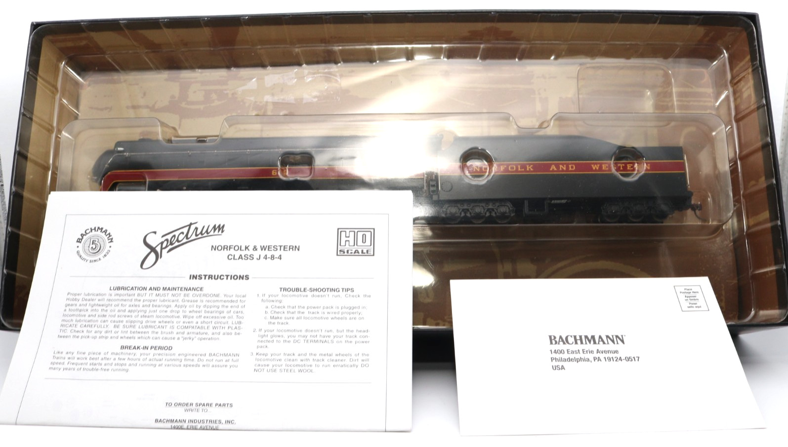 Bachmann Spectrum 82121 Norfolk & Western Class J 4-8-4 #610 DCC Passenger Loco