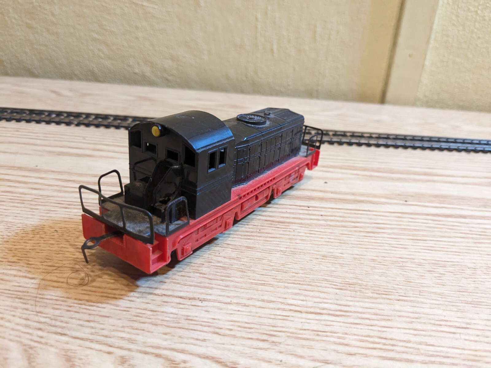 Made in Western Germany Black and Red Diesel Locomotive – HO Scale