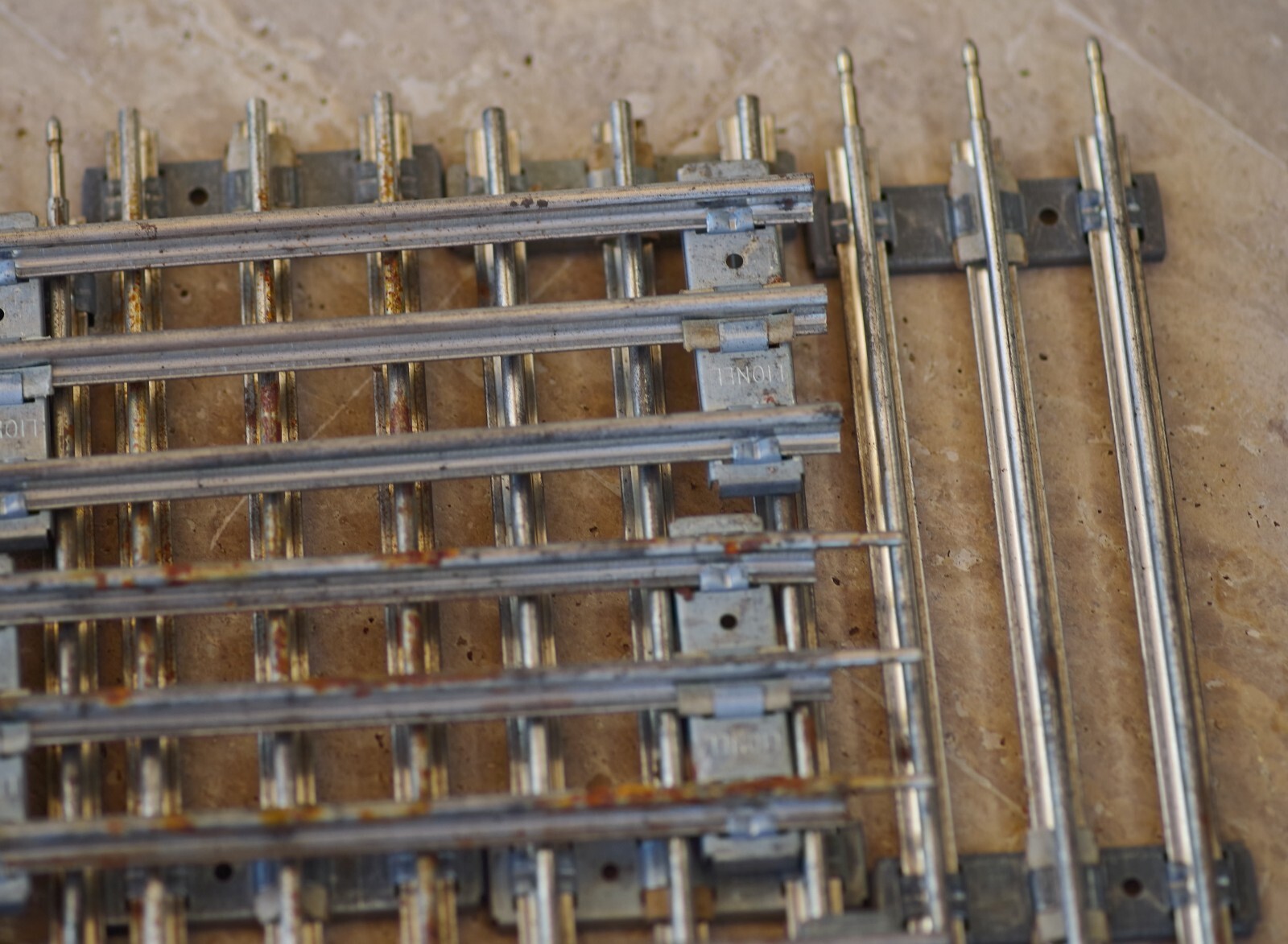 LIONEL 027 Gauge Straight Tracks Lot of 10 Made in USA 1950’s AS IS CONDITION