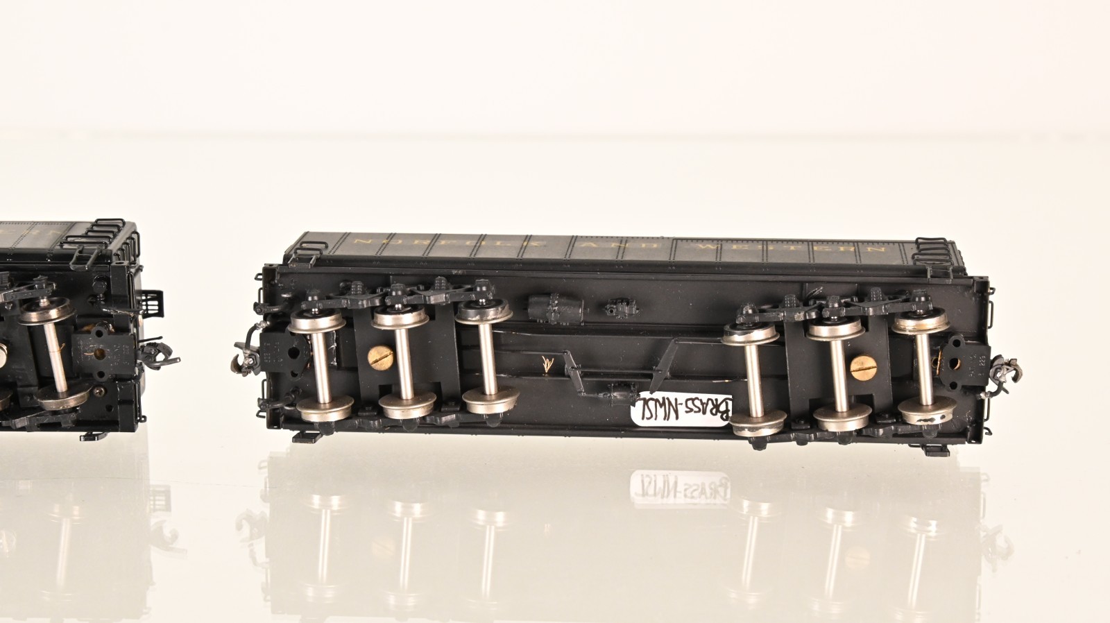 Lot of 2 PSC & NWSL Brass Auxiliary Tender Norfolk & Western HO scale