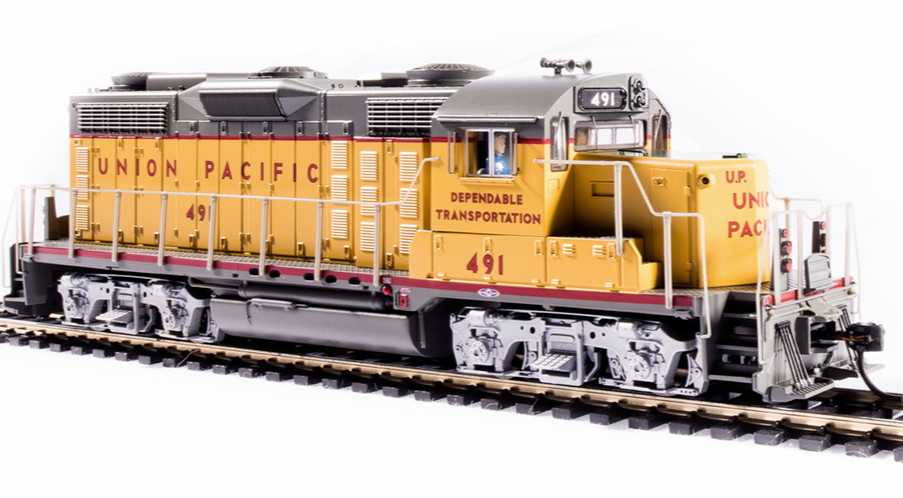 BROADWAY LIMITED 4278 HO EMD GP20 UP 489 Yellow & Gray Paragon4 Sound/DC/DCC