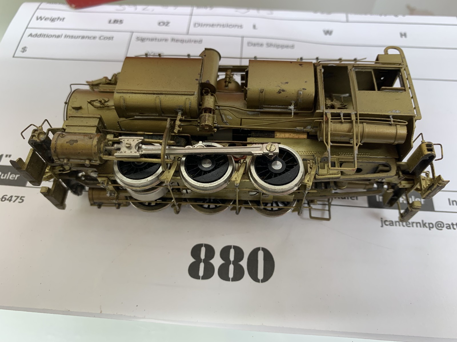 880 Westside Models Co. SP S-2 #217T Switcher Brass HO Scale 1:87 Nice Detail