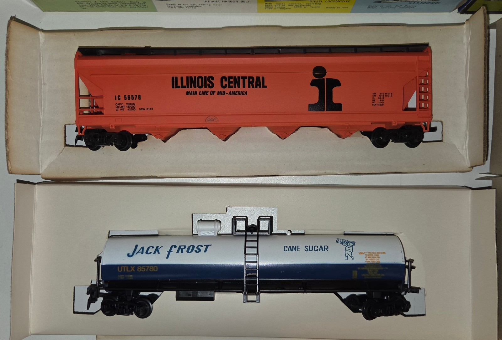 Vintage AHM HO Scale Train Set – MDT Diesel Switcher / Santa Fe w/OB, Track +