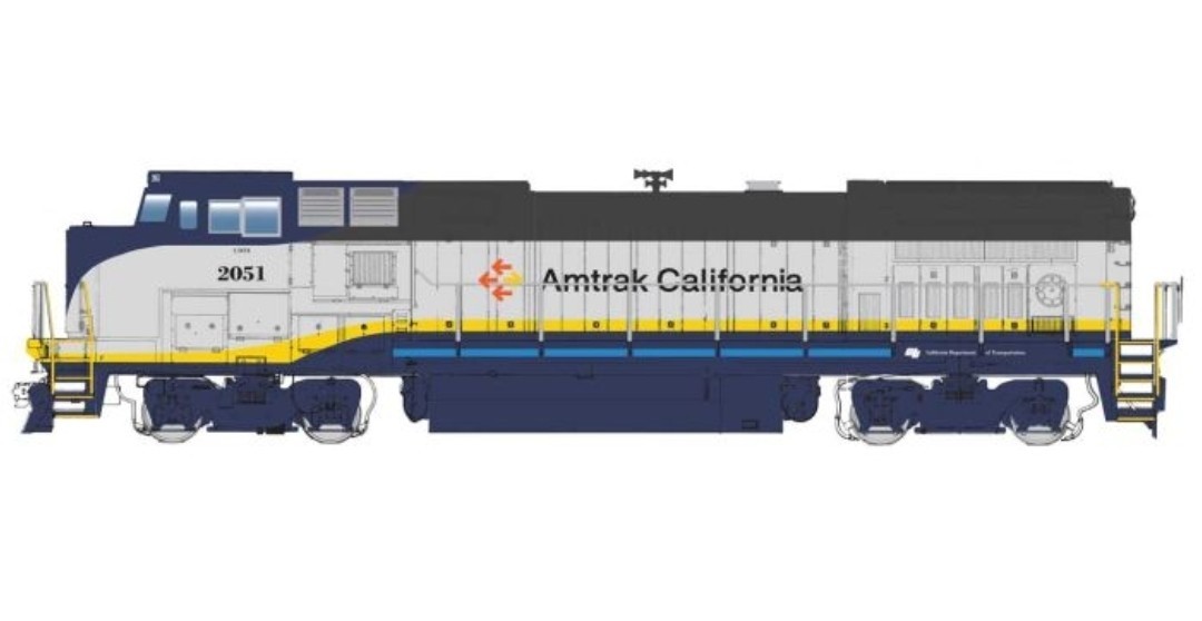 Walthers Mainline HO Scale GE Dash 32-8BWH Diesel Amtrak California #2051