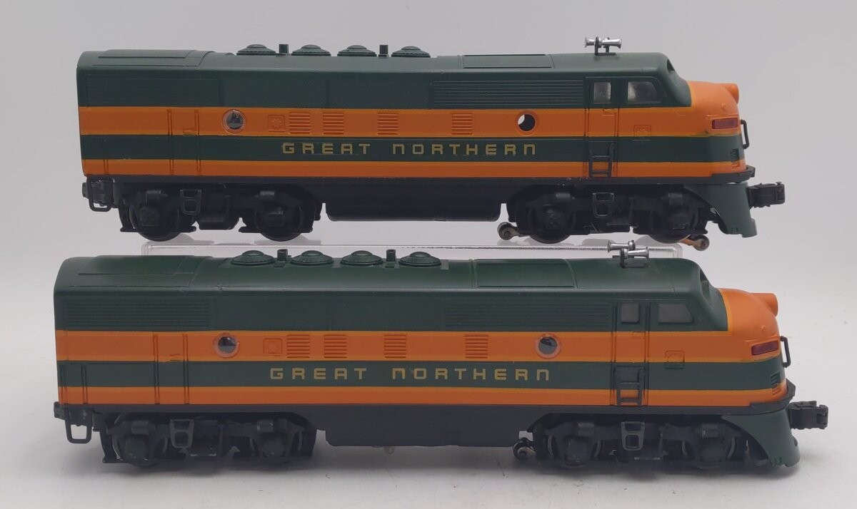 Lionel 2333 Vintage O Great Northern F3 AA Diesel Set – Custom Painted