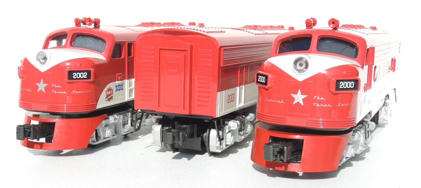 Gorgeous set of 3 Williams O gauge Texas Special locomotives MINT- LOOK!!