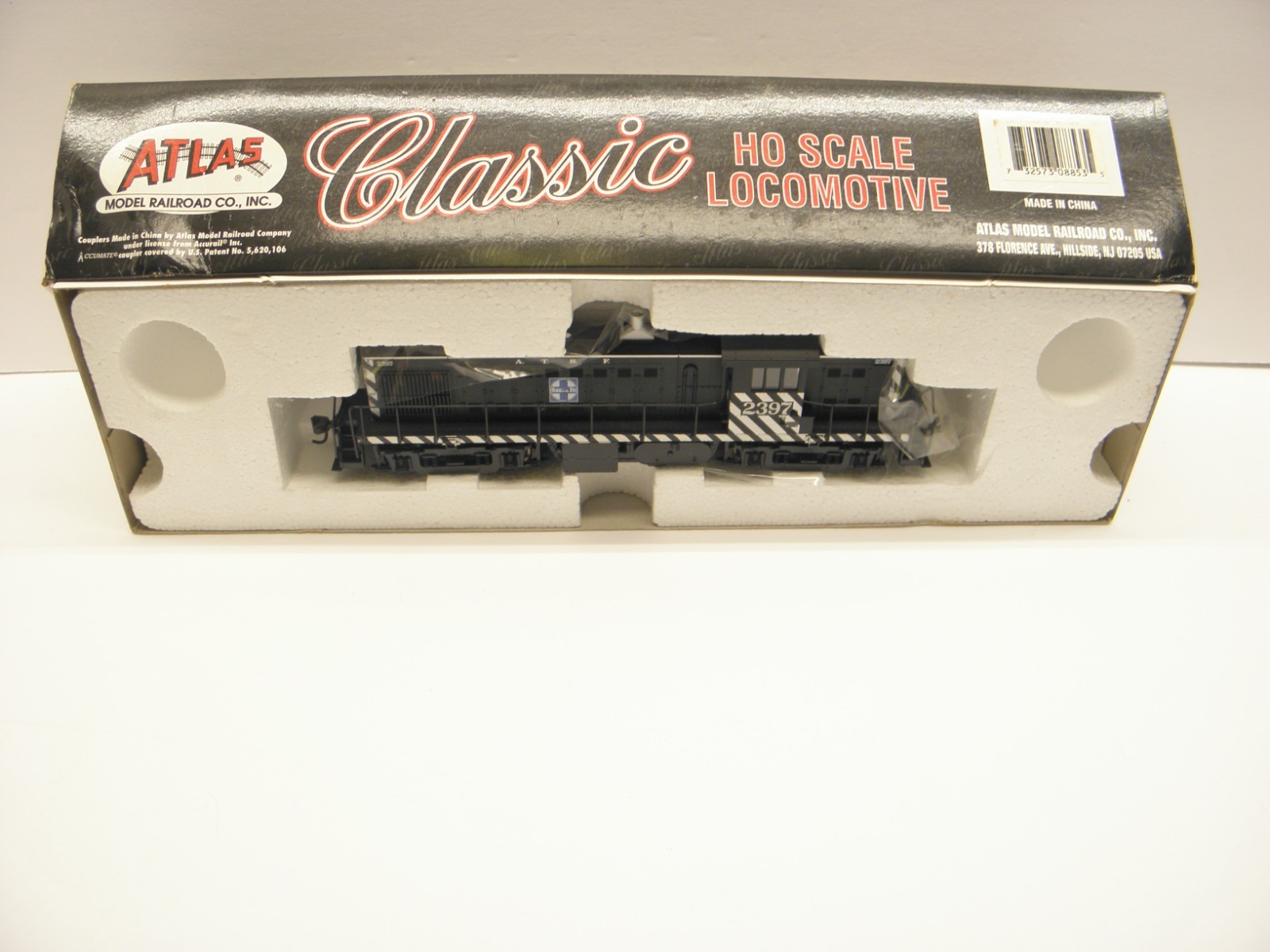 ATLAS CLASSIC ALCO RS-1 LOCOMOTIVE SANTA FE #2397 – HO SCALE DCC – RUNS LOT B