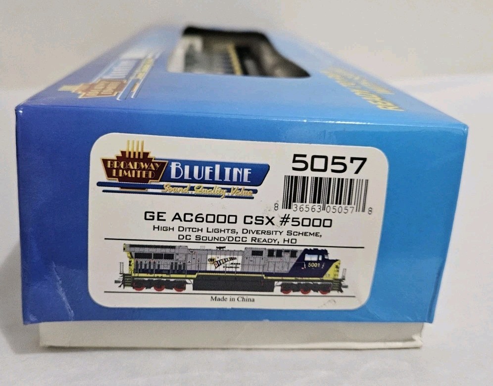 Broadway Limited Blue Line 5057 GE AC6000 CSX #5000 HO