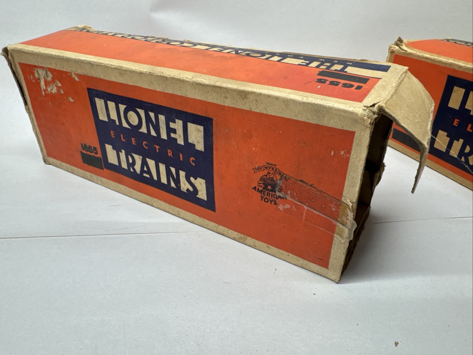 Lionel Postwar 1655 Locomotive w/6654W Tender & Overstamped Boxes