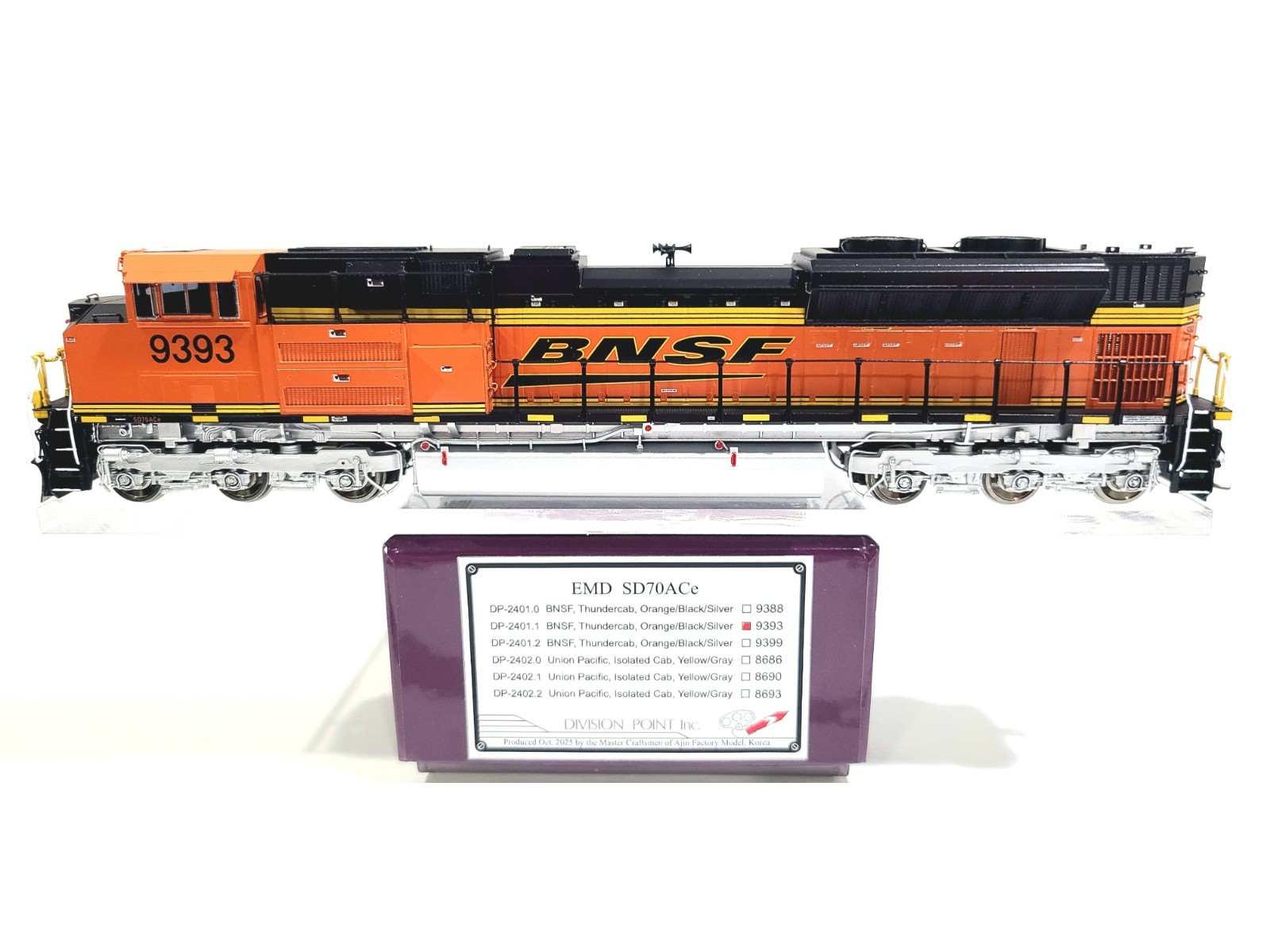 Division Point BNSF SD70ACe Burlington Northern SF #9393 HO Brass DP-2401.1 DCC
