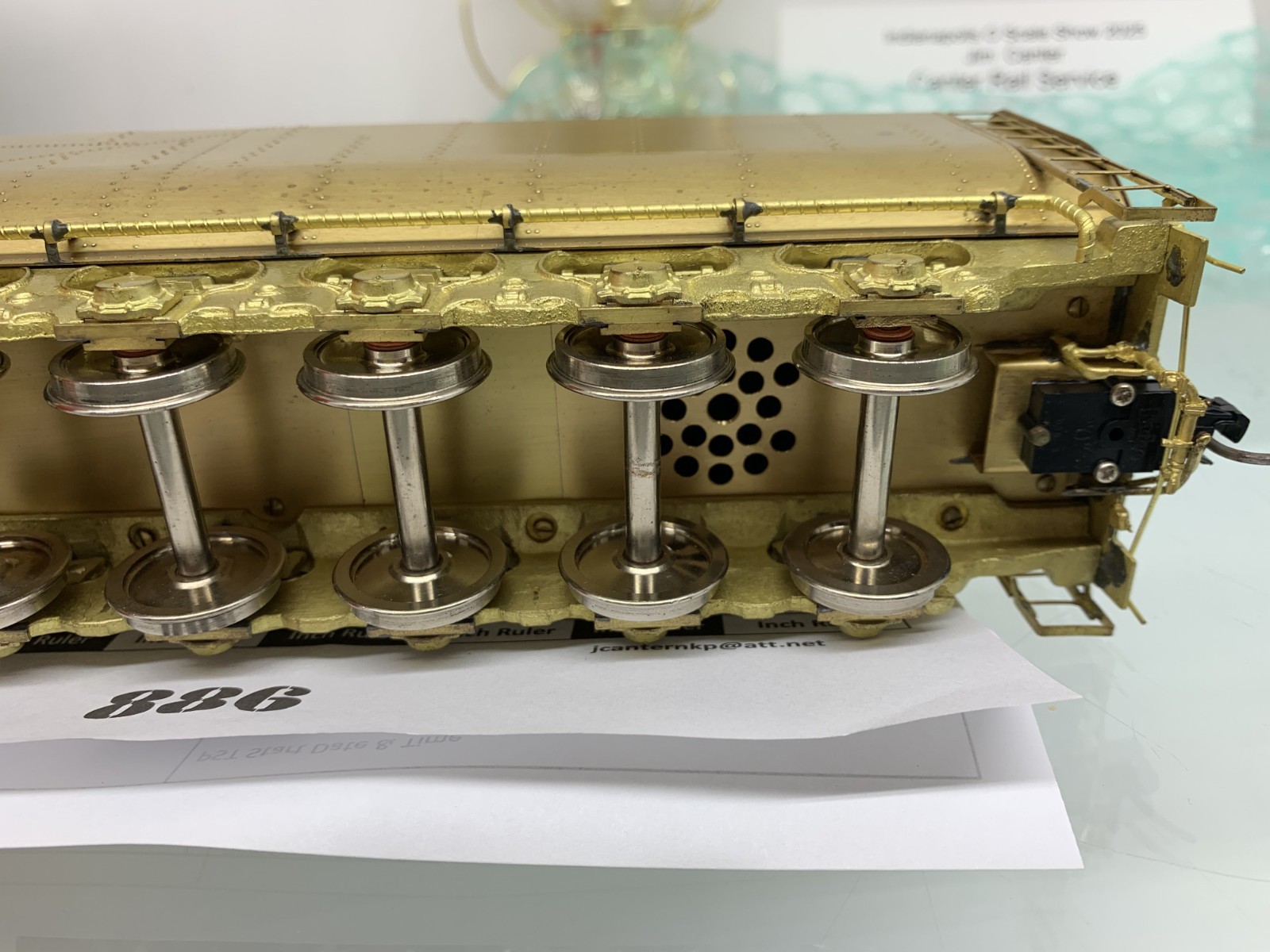 886 KTM Brass Crown Series PSC Tender UP Challenger or UP Big Boy O Scale 2 Rail