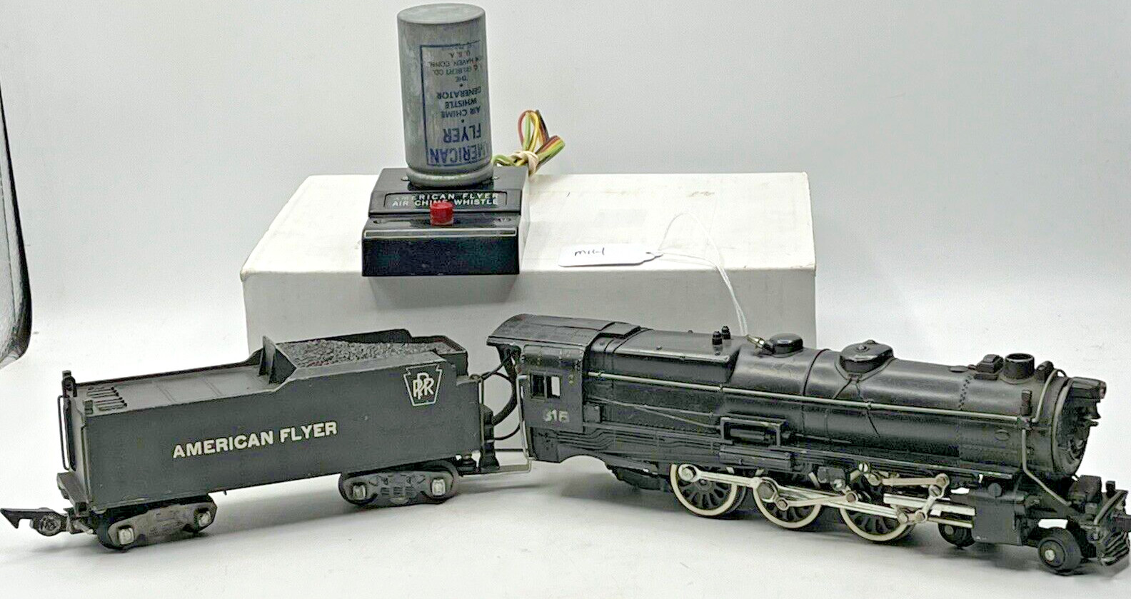 Gilbert American Flyer S Gauge #315 Pacific Locomotive & Tender 1952 Only Runs