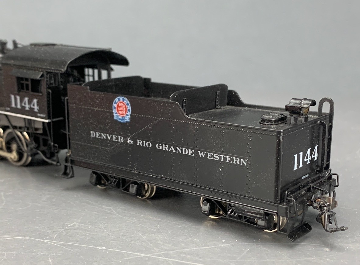 HO Key Brass SKI D&RGW C-48 2-8-0 Steam Locomotive #1144 w/DCC/Snd HO7579