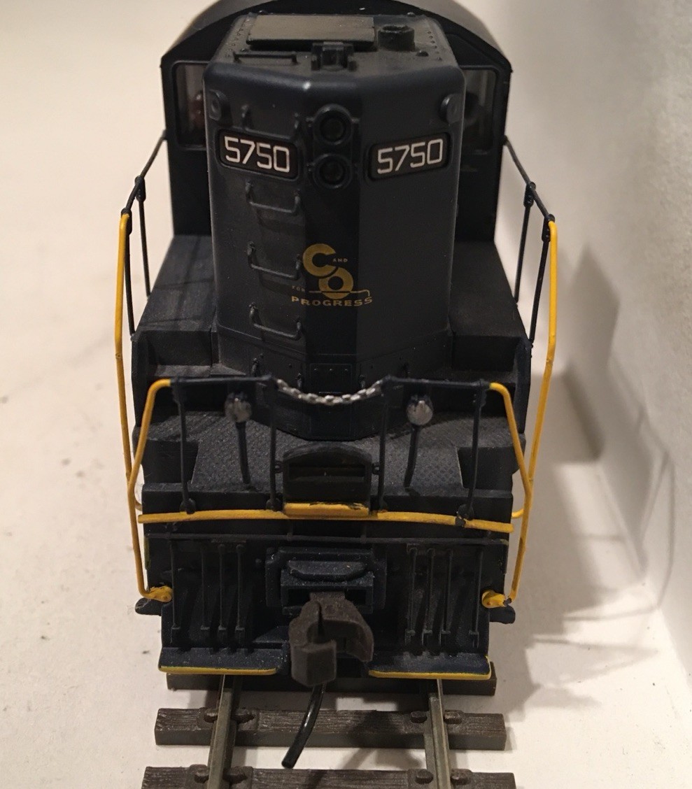 HO Atlas Classic 8356 Chesapeake Ohio GP7 Diesel Locomotive C&O #5750 WEATHERED