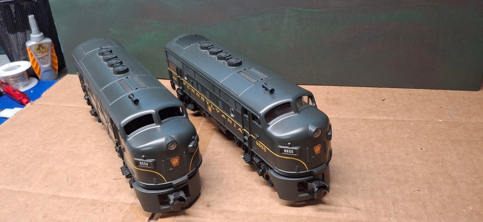 MTH RAIL KING PENNSYLVANIA F-3 AA DIESEL SET 3V PROTO SOUND 2 #30-2021-1