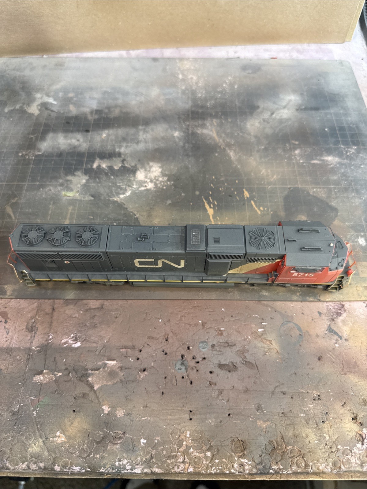 Ho Scale Custom Weathered Walthers CN EMD SD75I DCC Sound With Added Details