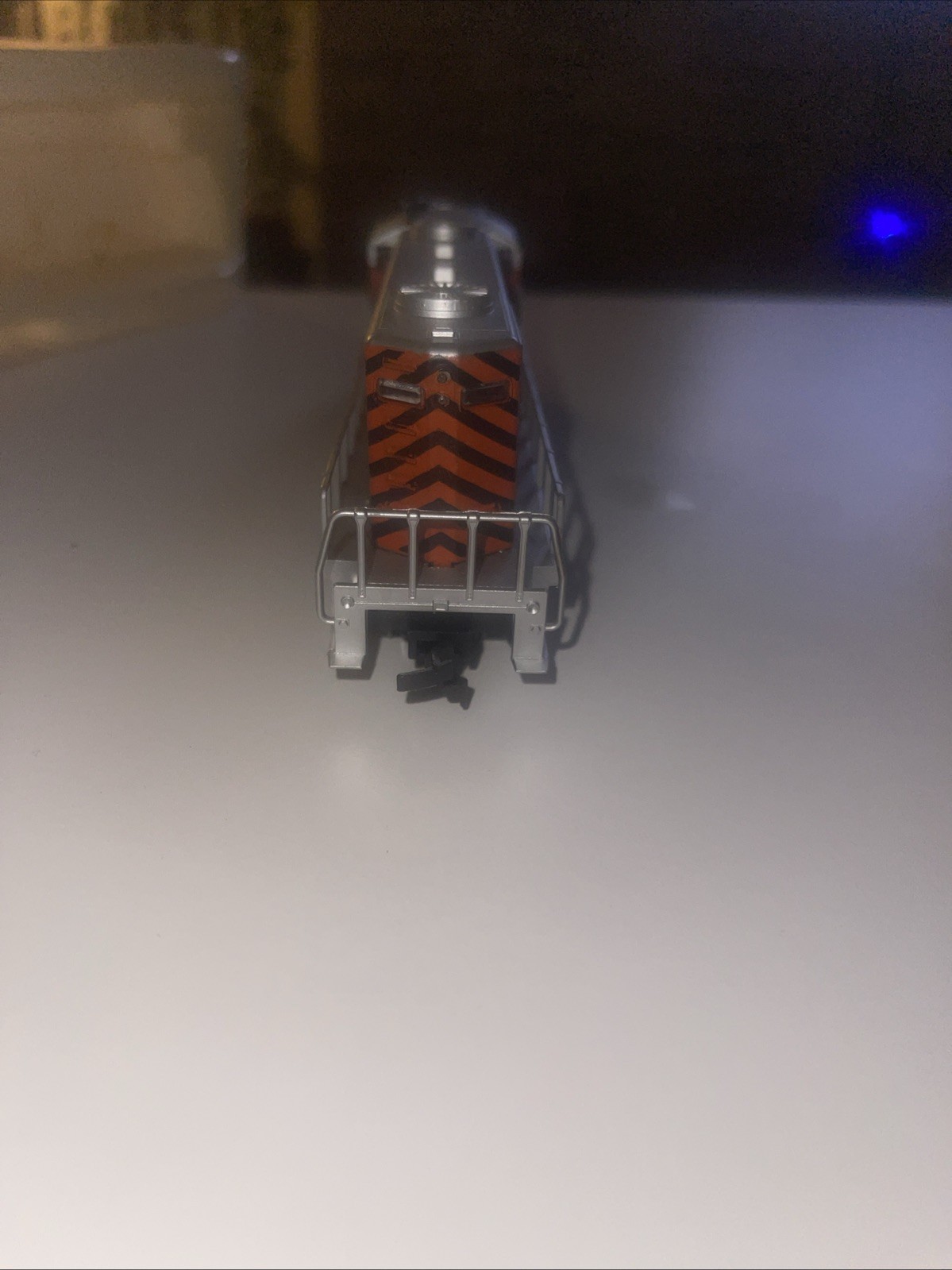 HO Scale Western Pacific GP38-2 Diesel Locomotive – Orange/Silver Tiger Stripe