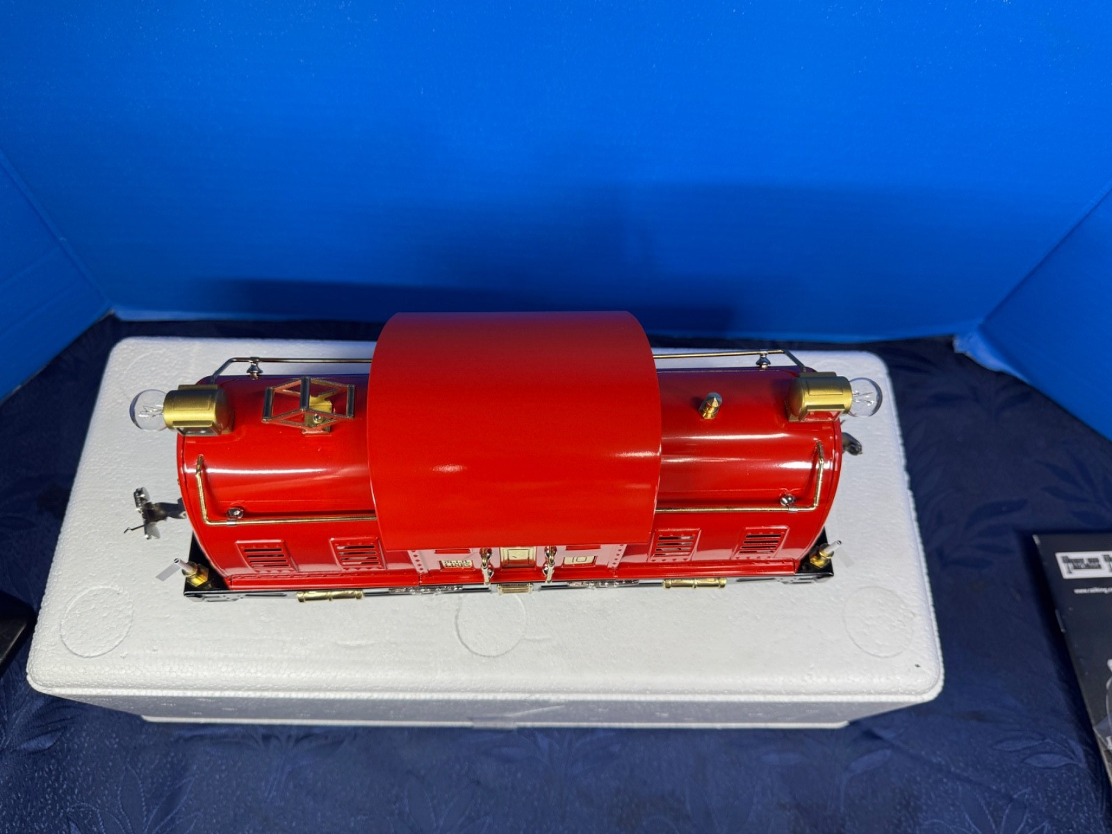 Mth Red Std. Gauge Tinplate No. 10 Electric Locomotive